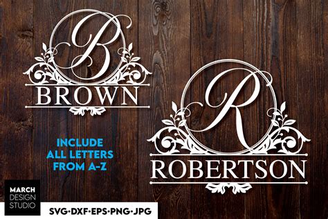 Split Monogram SVG, Monogram Font SVG, Monogram Fonts SVG (1089423) | Cut Files | Design Bundles