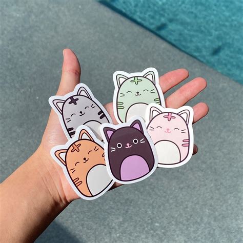 Cat Squish Sticker Pack | Cute stickers, Sticker design inspiration ...