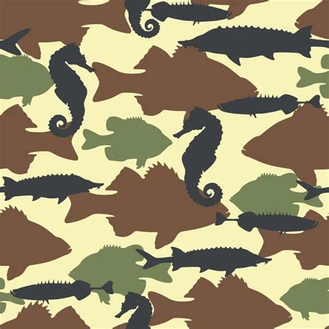 Fish camouflage seamless pattern — Stock Vector © khvost #4289277