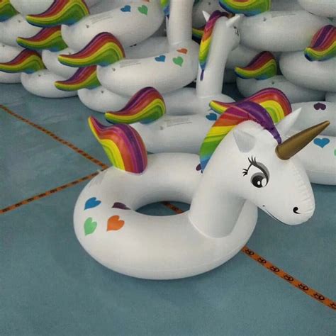 Newest 150x120cm Inflatable unicorn pool float giant unicorn toys swimming ring pool party float ...