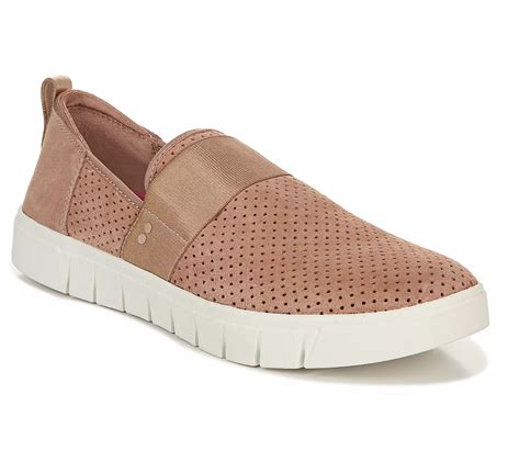 Ryka Slip-On Leather Sneakers - Haze - QVC.com