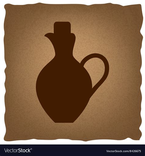 Amphora sign vintage effect Royalty Free Vector Image