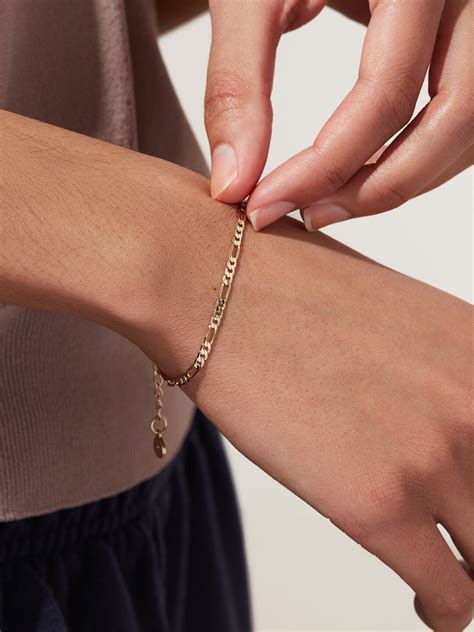 Figaro Chain Bracelet - Elijah Regular | Ana Luisa | Online Jewelry Store At Prices You'll Love