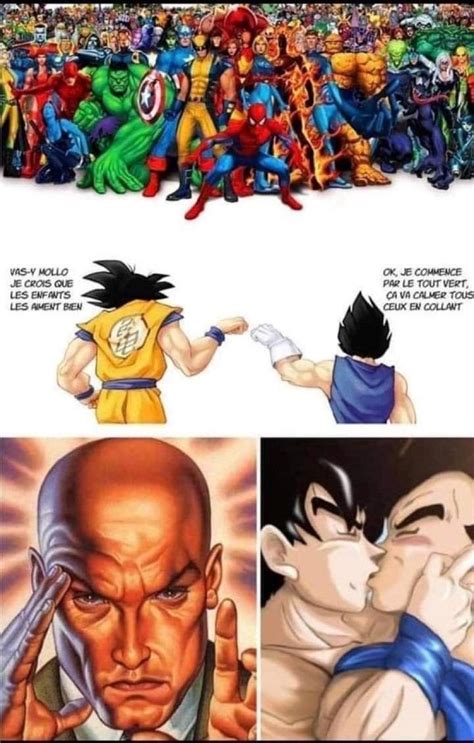 HOMOku and FAGeta... | Goku and Vegeta Fist Bump / Make Sure Not To Break Too Much Of Their ...