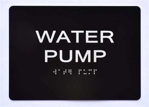 WATER PUMP ADA Sign - The sensation line | HPD SIGNS - THE OFFICIAL STORE