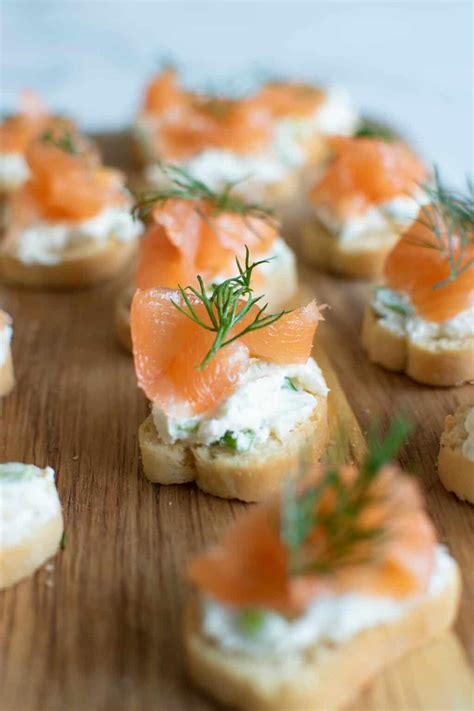 Smoked Salmon Canapes with Cream Cheese - Hint of Healthy