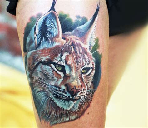 Lynx tattoo by Levgen Tattoo | Post 13513 | Animal tattoo, Animal tattoos, Lynx