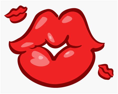 Clipart Funny Cartoon Kisses Lips