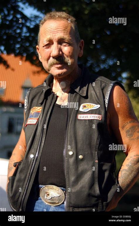 (dpa) - Ralph 'Sonny' Barger, founder of the 'Hell's Angels' Motorcycle Club, pictured during ...