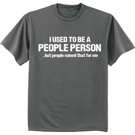 Decked-Out-Duds - Not a people person funny t-shirt graphic tee for men - Walmart.com - Walmart.com