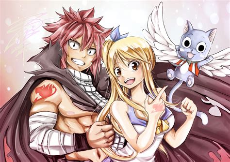 Fairy Tail Lucy Heartfilia Natsu Dragneel