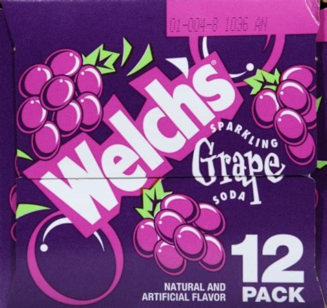 Welch's Grape Soda, 12 Cans/12 Fl Oz - King Soopers