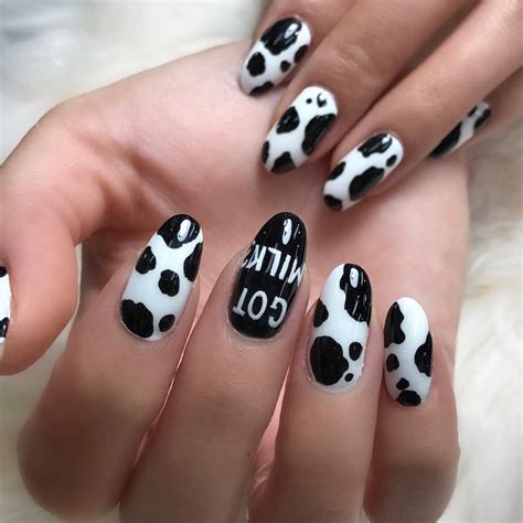 Cow Print Nails | Trending Animal Print of 2019