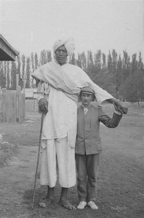 The Two Kashmir Giants Posing with the American Photographer James ...