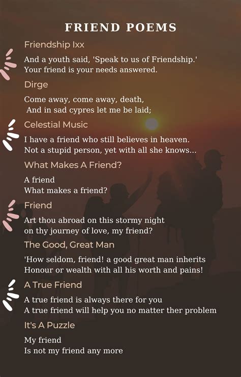 Cute Friendship Poems For Girls