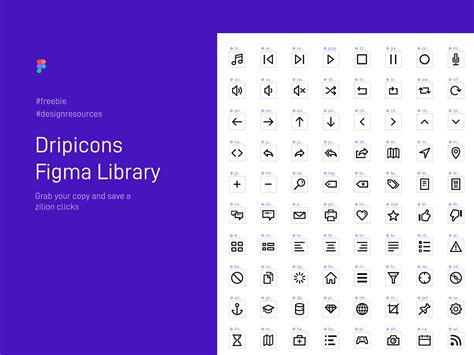 200 Free Dripicons Icons Library (Figma)