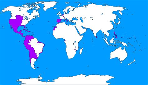 The Entire Spanish Empire (Updated) [4500x2592] : r/MapPorn