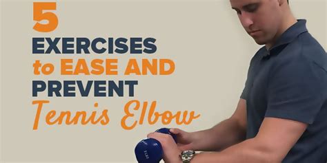 Exercise Is a More Effective Treatment for Tennis Elbow