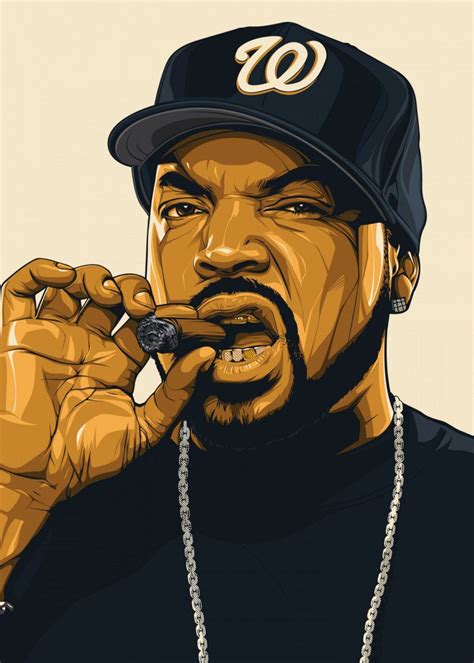 Ice Cube Music Poster Print | metal posters - Displate | Hip hop artwork, Rapper art, Music poster