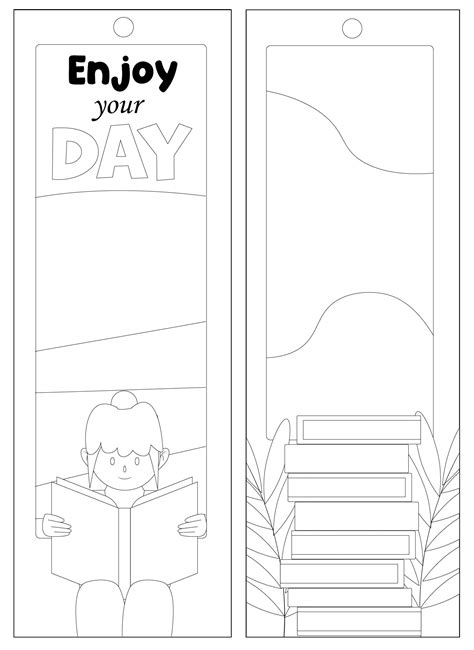 Free Printable Bookmark Templates To Color - PRINTABLE TEMPLATES