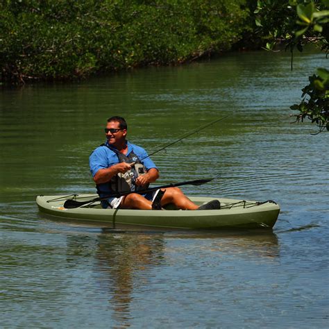 Lifetime Tamarack Angler Sit-On-Top Kayak, Olive, 120" - Missouri Float Trips