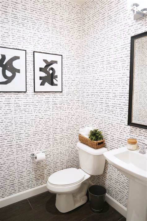 Wallpapering the Powder Room + A How-To Video! - Merrick's Art