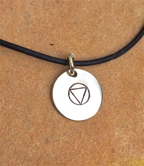 Recovery Necklace AA Symbol Necklace Inspirational Necklace | Etsy