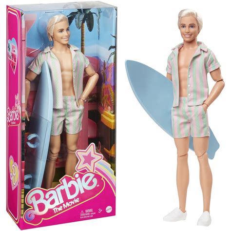 Barbie Movie: Ken Doll Wearing Striped Matching Set | BIG W