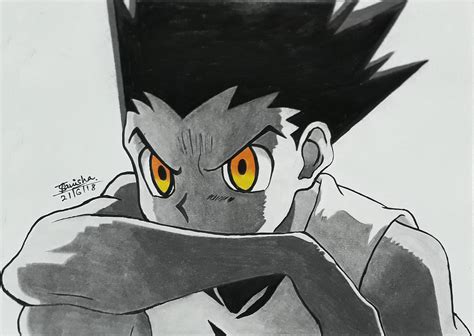 Gon Transformation Drawing - GON ANGRY LINEART by HITL88 on DeviantArt ...