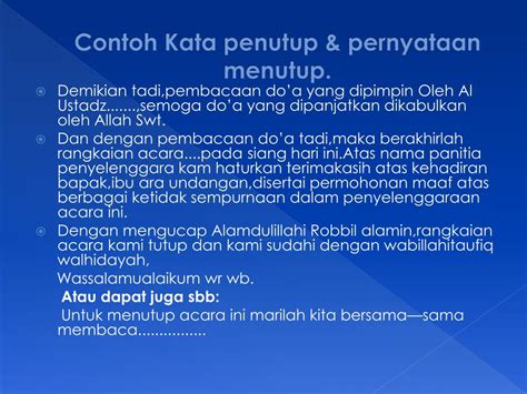 Contoh Kalimat Penutup Presentasi Dalam Bahasa Inggris | My Skripsi