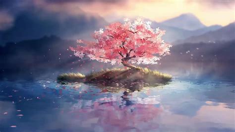 Lone Cherry Blossom Tree Live Wallpaper | Cherry blossom wallpaper, Tree wallpaper, Anime cherry ...