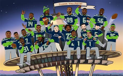 Seahawks share cartoon tribute to Pete Carroll that…