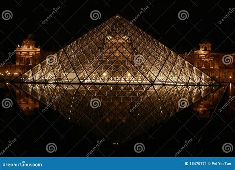 Louvre Museum At Night Editorial Photo | CartoonDealer.com #15470771