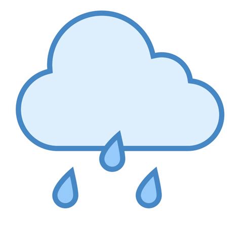 This Is A Drawing Of A Rain Cloud - Clip Art Library