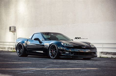 Striking Looks of Chevy Corvette Z06 Sitting on Black Custom Wheels — CARiD.com Gallery