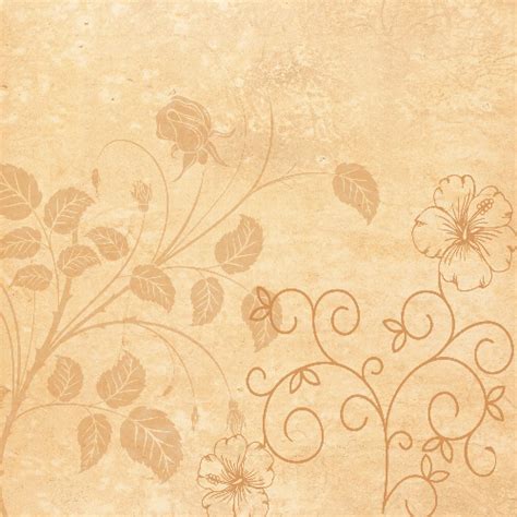 Vintage Floral Scrapbook Paper Design | Free Printable Papercraft Templates