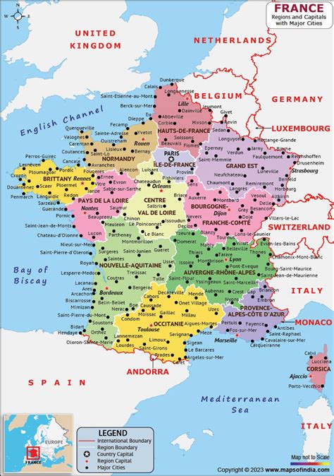 France Map | HD Map of the France