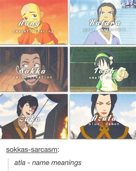 Avatar The Last Airbender Characters Names