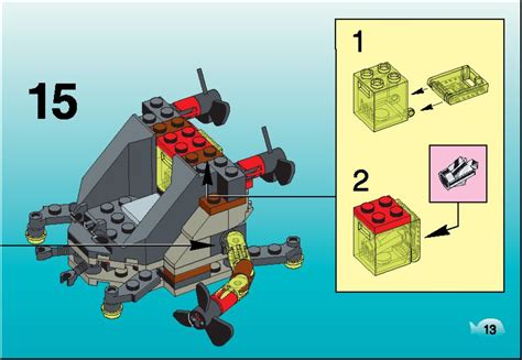 LEGO Instructions for set 6140 Crab, Aquazone - Stingrays