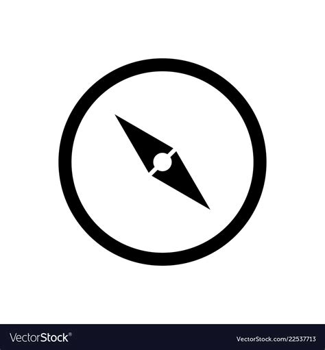 Compass icon explore symbol Royalty Free Vector Image