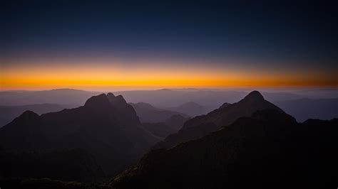 Horizon Sunset Mountains 4K Wallpapers | HD Wallpapers | ID #19284