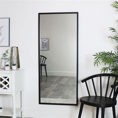 Large Black Rectangle Mirror 60cm x 140cm