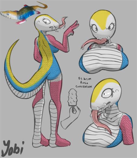 Female lizard design by MikeJeb on Newgrounds