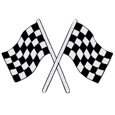 Large Checkered Flags Applique Patch Race Track Car Racing Badge 4 iron On - Etsy