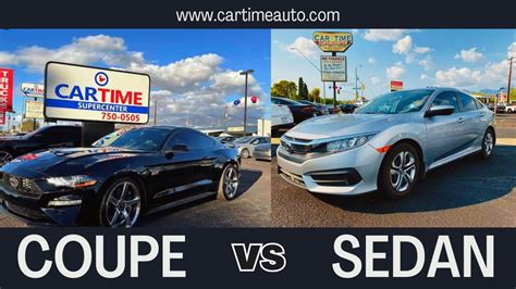 Coupe vs Sedan: What's the difference | Car Time Auto