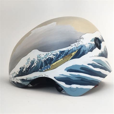 The Great Wave Bike Helmet | Inkwell Helmets