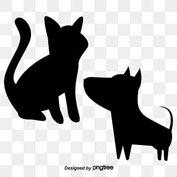 Dog And Cat Silhouette Clip Art Free - Infoupdate.org