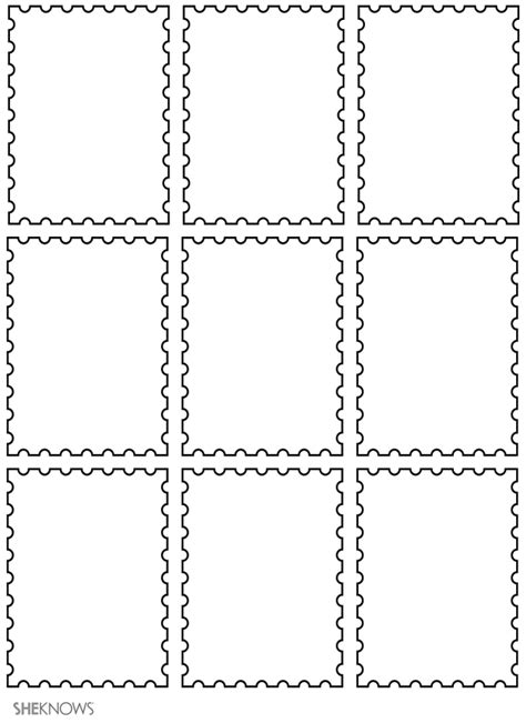 Printable Postage Stamp Sheets - Printable Word Searches