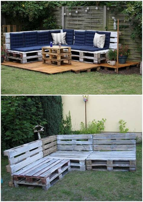 45 Pallet Outdoor Furniture Ideas for Patio ⋆ DIY Crafts