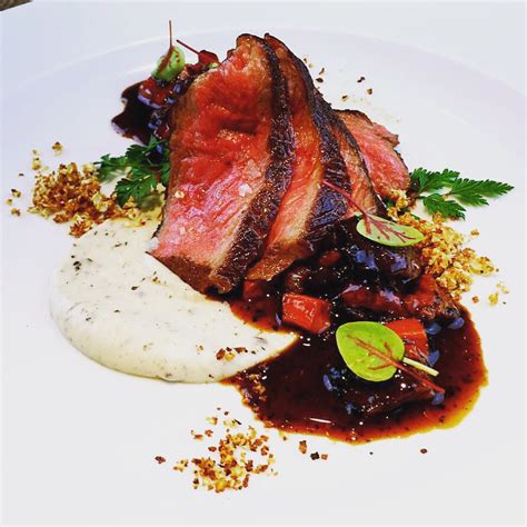 Sous vide wagyu beef sirloin- beef cheek ragout- truffle mash ...